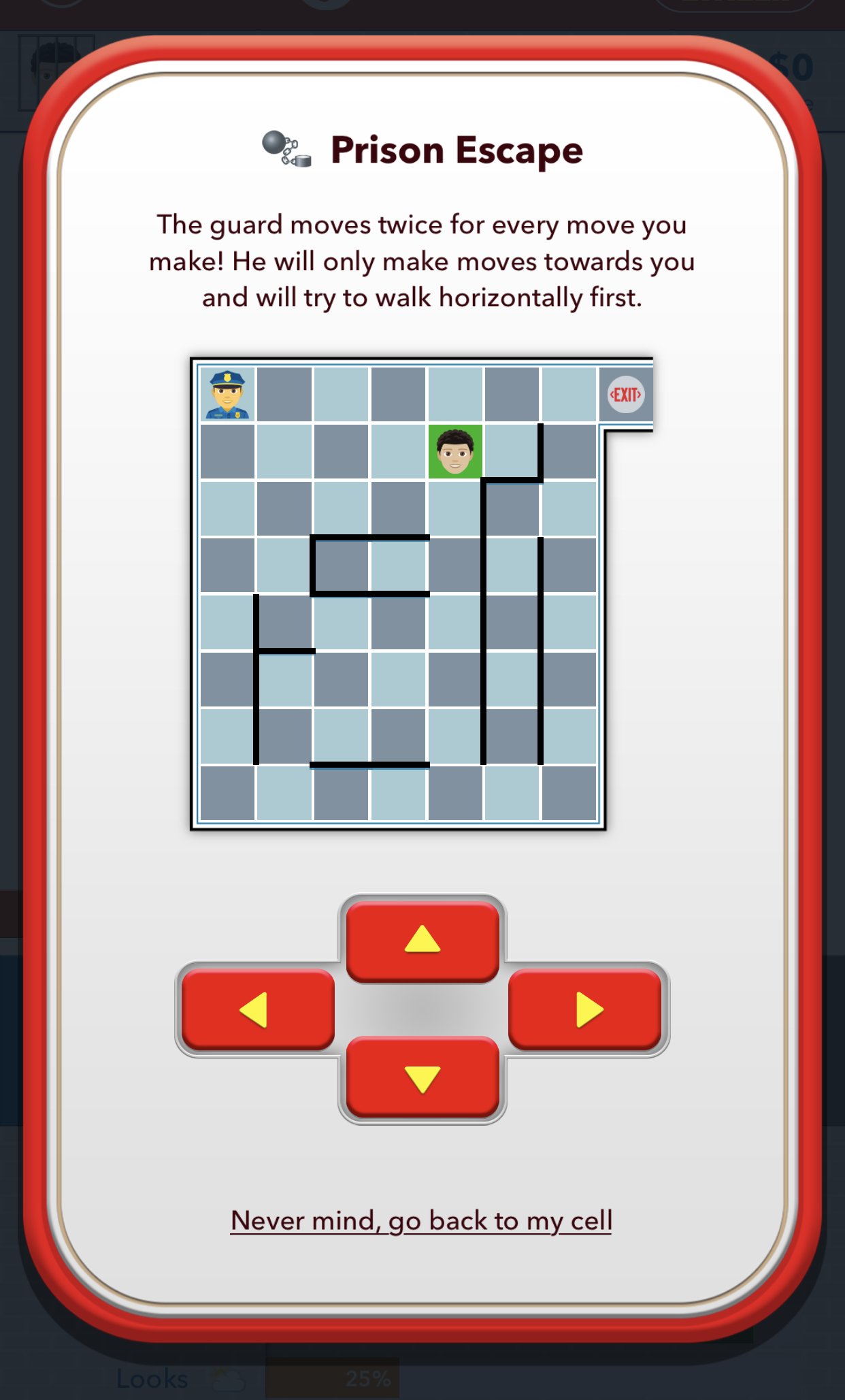 How can I figure it out to escape 2 maximum prison escape mazes? Please  help! : r/BitLifeApp